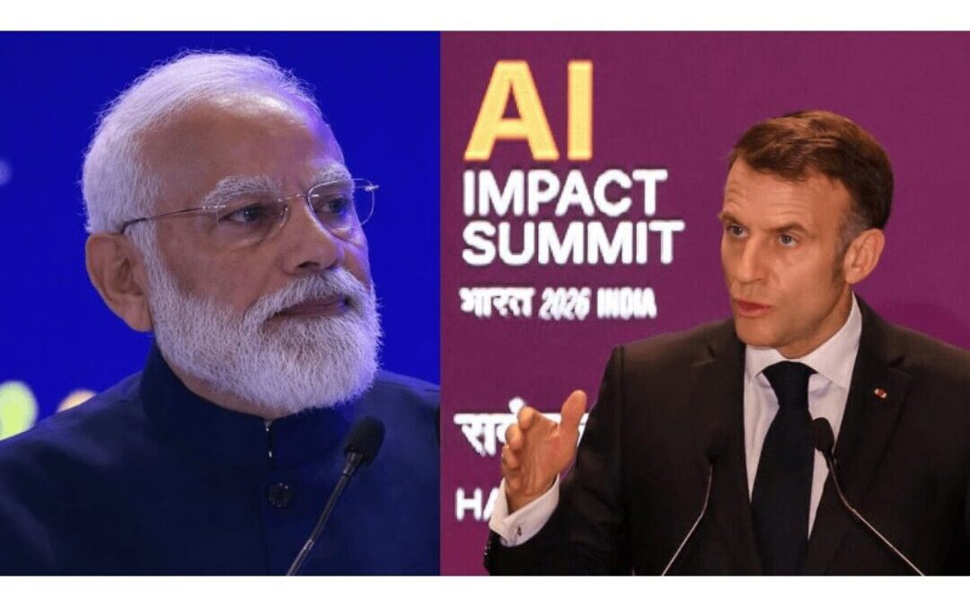 At AI Impact Summit, Macron urges India to join efforts to ban social media for under-15